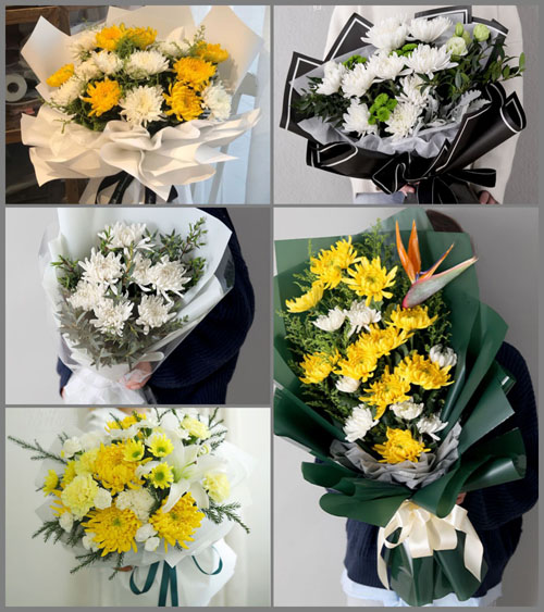 山东莱芜钢城区汶源街道茄子峪村白事花束代送